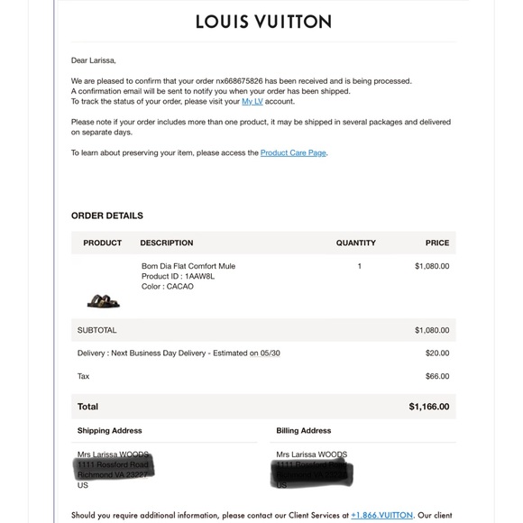 LOUIS VUITTON Bom Dia Flat Comfort Mule - SZ 40 - Picture 9 of 13